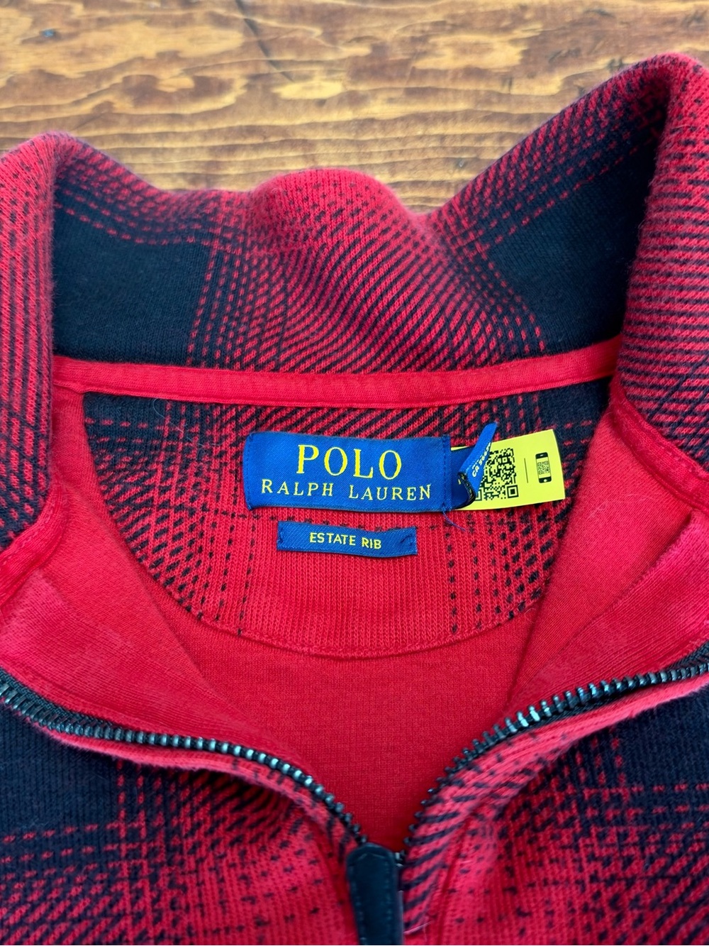 Buffalo Check Estate Rib Pullover - Picture 4 of 5